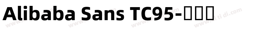 Alibaba Sans TC95字体转换